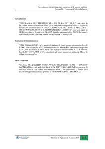 Cancellazioni – "EUROBANCA DEL TRENTINO S.P.A. (IN SIGLA