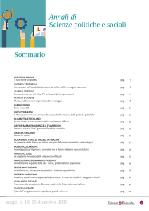 Annali 2015 di scienze politiche e sociali