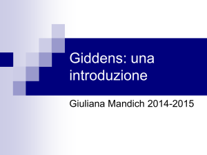 Giddens introduzione