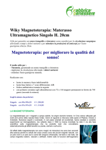 Wiky Magnetoterapia: Materasso Ultramagnetico Singolo H. 20cm