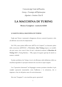 La Macchina di Turing