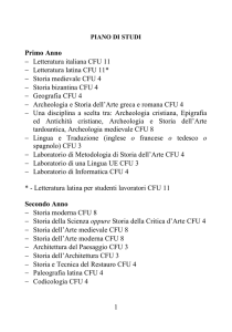 Piano di Studi di