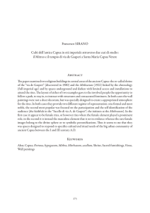 Abstract Keywords Francesco SIRANO Culti dell`antica Capua in età