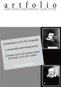 Il Medicinalium (1635) di T. Campanella è comparabile