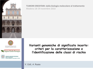 Diapositiva 1 - Tumori Ereditari