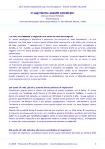 Il vaginismo: aspetti psicologici - Fondazione Alessandra Graziottin
