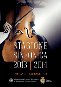 stagione sinfonica 2013 | 2014 - Orchestra Filarmonica Marchigiana