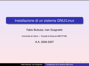 Installazione di un sistema GNU/Linux