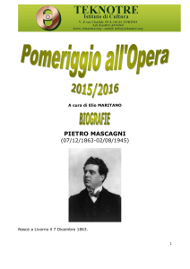 Pietro Mascagni - “Zanetto” e “Cavalleria Rusticana”
