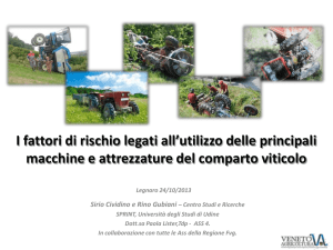 I fattori di rischio legati all`utilizzo delle principali macchine e