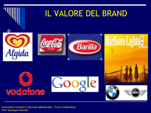 IL VALORE DEL BRAND