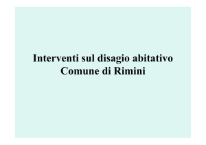 Interventi sul disagio abitativo Comune di Rimini - Emilia