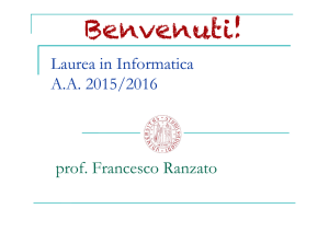 Presentazione Laurea A. A. 2015-2016