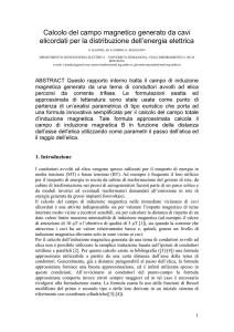 Calcolo del campo magnetico generato da cavi - AMS Acta