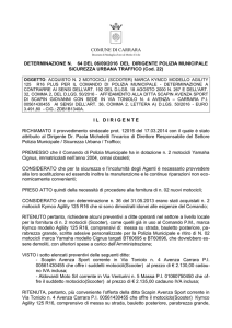Det. n. 64 del 06.09.16 - Portale Trasparenza Comune di Carrara