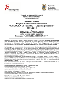 A SCUOLA DI TEATRO 2011/2012