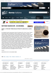 Notizie Radiocor - Economia - Borsa Italiana