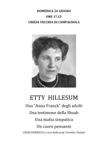 etty hillesum - Liceo Lussana