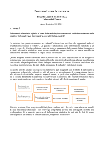 Progetto Locale di STATISTICA Università di Firenze - UniFI