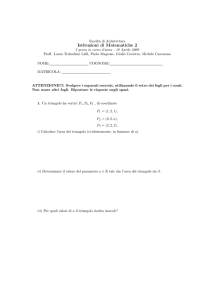 Istituzioni di Matematiche 2 - Dip. di Matematica Roma Tre