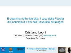 Diapositiva 1 - E-learning e innovazione