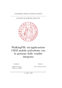 WalkingPH: un`applicazione CRM mobile polivalente con la