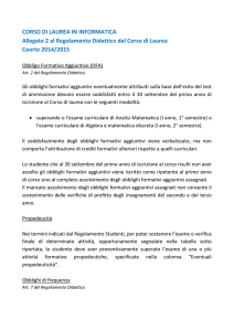 Allegato 2 - Lauree in Informatica Universita` di Padova