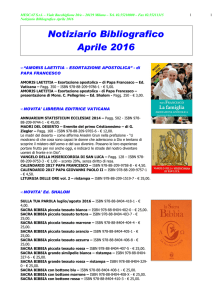 Notiziario Aprile 2016