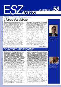 Il luogo del dubbio Settembre monografico