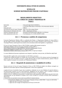 Regolamento Didattico - Servizi Online