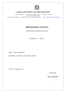 programma svolto - Liceo classico "Jacopo Stellini"