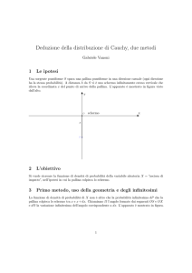 Deduzione della distribuzione di Cauchy, due