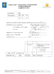 PO75-02-CRT - Inserimento lista attesa tx di rene