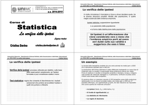 L13 Verifica delle ipotesi