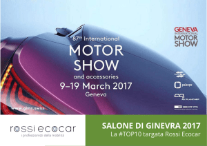 Salone di Ginevra 2017: la top 10 Rossi Ecocar