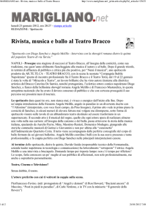 MARIGLIANO.net - Rivista, musica e ballo al Teatro Bracco