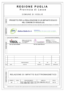 SIA Impianto Eolico Veglie - TISOL\Elenco