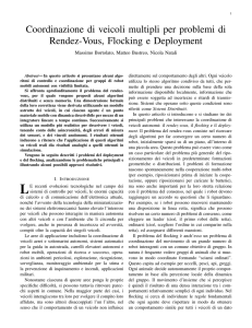 Coordinazione di veicoli multipli per problemi di Rendez-Vous