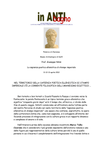 Prof. Giuseppe Nibbi Lo sapienza poetica ellenistica