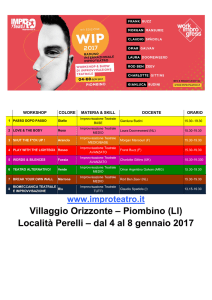 Villaggio Orizzonte – Piombino (LI) Località Perelli – dal 4 al 8