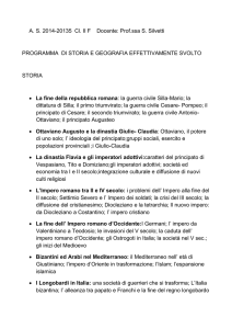 AS 2014-20135 Cl. II F Docente: Prof.ssa S. Silvetti