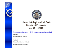 Programma del corso - Università degli studi di Pavia