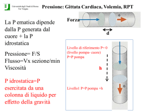 P idrostatica=P esercitata da una colonna di liquido per effetto della