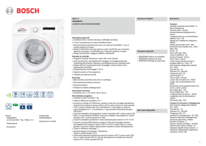 Bosch WAN20067IT Lav lib pos 60cm. 7kg. 1400g. A+++
