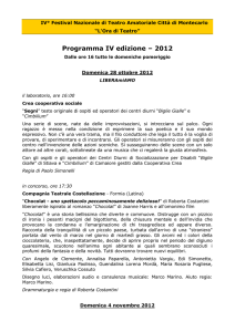 Programma IV edizione – 2012