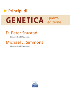 Principi di D. Peter Snustad Michael J. Simmons