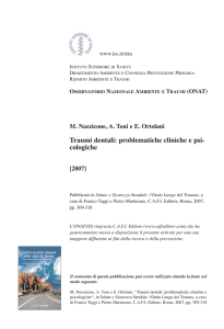 "Traumi dentali: problematiche cliniche e psicologiche", 2007 [PDF