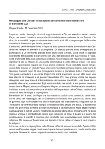 ANNO 2013 - Diocesi di Reggio Emilia Guastalla
