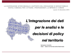 L`integrazione dei dati per le analisi e le decisioni di policy nel