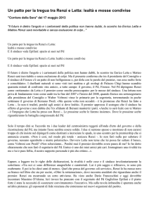 Un patto per la tregua tra Renzi e Letta: lealtà e